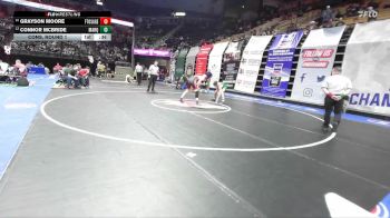 138 Class 4 lbs Cons. Round 1 - Grayson Moore, Fort Osage vs Connor McBride, Marquette