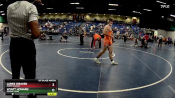 157 lbs 1st Place Match - James Weaver, North Gaston vs Wyatt Howard, Pigeon Forge