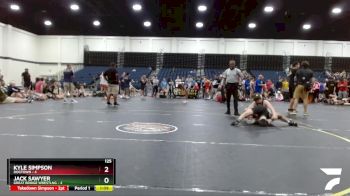 125 lbs Quarterfinals (8 Team) - Jack Sawyer, Great Bridge Wrestlng vs Kyle Simpson, Dogtown