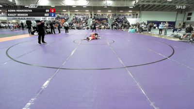 131 lbs 7th Place Match - Agnia Krakosova, Simon Fraser University vs Kailey Benson, Oklahoma State