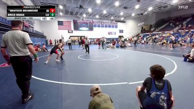 105 lbs 3rd Place Match - Brice Inman, Carey Jr High vs Brayson Brummond, Dean Morgan