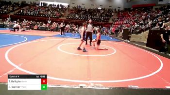 110 lbs Consi Of 4 - Teddy Galligher, Barnsdall Youth Wrestling vs Ben Warner, Team Tulsa Wrestling Club