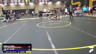 136 lbs Semifinal - Brielle Parke, Sebolt Women Wrestling Academy vs Pieper Lester, Iowa