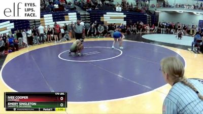 170 lbs. Cons. Round 4 - Ivee Cooper, California vs Emery Singleton, Lafayette (Wildwood)