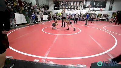 70 lbs Quarterfinal - Cooper Keys, Tahlequah Wrestling Club vs Blake Wright, Jay Wrestling Club