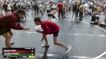 90 lbs Champ. Round 1 - Kylyn Clarke, Tech Fall vs Nathan Ahlgren, C2X Academy