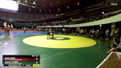 Rookie 6-8 105 Quarterfinal - Jack Grew, Great Neck Wrestling Club vs Isaiah Clarke, Hugo Owens Middle School