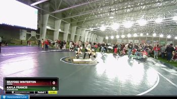 115 lbs Cons. Round 2 - Kayla Francis, Farmington vs Braydee Winterton, Union