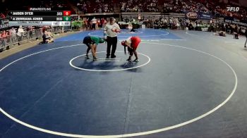 G 107 lbs Cons. Round 3 - A`Zerriana Jones, Bossier Girls vs Jaiden Dyer, Zachary Girls