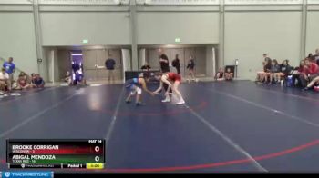 100 lbs Placement Matches (8 Team) - Brooke Corrigan, Wisconsin vs Abigal Mendoza, Texas Red