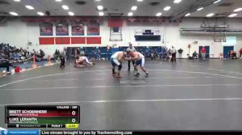 285 lbs Cons. Round 2 - Luke Leranth, Wisconsin-Platteville vs Brett Schoenherr, Wisconsin-Platteville