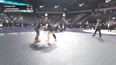 235 lbs 7th Place - Brianna Reid, Chico (NS) vs Alicia Espinoza, Central Valley (SJ)