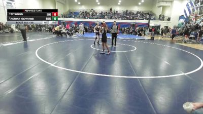 98 lbs Semifinal - Ty Wood, Sandpoint vs Adrian Olivares, Mountain Home