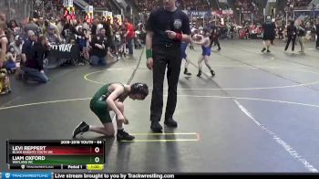 64 lbs Champ. Round 1 - Levi Reppert, Black Knights Youth WC vs Liam Oxford, Wayland WC