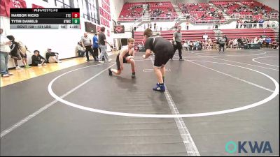 131 lbs Rr Rnd 3 - Harbor Hicks, Sallisaw Takedown Club vs Tytin Daniels, Hilldale Youth Wrestling Club