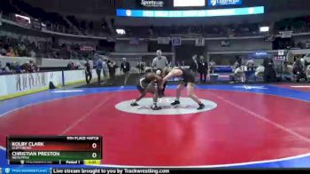 5A-6A 195 5th Place Match - Kolby Clark, Scottsboro vs Christian Preston, Wetumpka