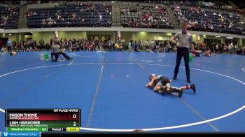 60 lbs 1st Place Match - Mason Thome, Immortal Athletics WC vs Liam Hamacher, Pursuit Wrestling Minnesota