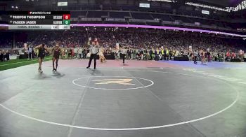 D1-165 lbs Cons. Round 1 - Yaseen Jaber, Allen Park HS vs Triston Thompson, U Of D Jesuit HS