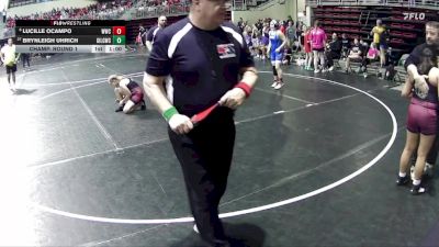 120 lbs Champ. Round 1 - Brynleigh Uhrich, Grand Island Legacy Girls Wrestling Club vs Lucille Ocampo, Wayne Wrestling Club