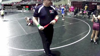 120 lbs Champ. Round 1 - Brynleigh Uhrich, Grand Island Legacy Girls Wrestling Club vs Lucille Ocampo, Wayne Wrestling Club