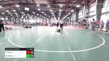 80 lbs Rr Rnd 1 - Ramsey Crow, Team Bro vs Chase Shirley, Indiana Outlaws Green