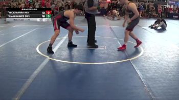 174 lbs Quarterfinal - Nick Marra NE1, Gladiators vs Liam Haines SW1, Prodigy Wrestling Academy
