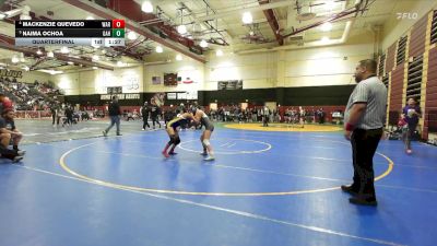120 lbs Quarterfinal - Naima Ochoa, Gahr vs Mackenzie Quevedo, Warren