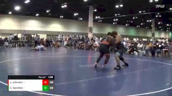 285 lbs Placement Matches (16 Team) - Carlos Sanchez, Coastline Tidal Wave vs Jerome Johnson, Griffin Fang