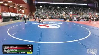 2A-157 lbs Quarterfinal - Samuel Skelton, Thermopolis vs Neikko Heimdale, Wright