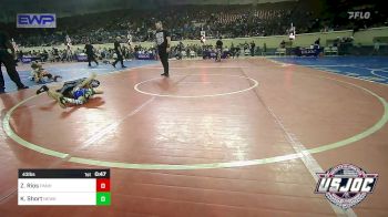 43 lbs Round Of 16 - Zayden Rios, Panhandle RTC vs Kolter Short, Newkirk Takedown Club