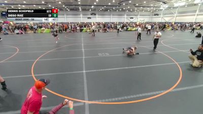 56 lbs Quarterfinal - Diego Ruiz, Gladiator Wrestling vs Dennis Schofield, Unattached