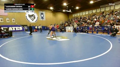 190 lbs Champ. Round 2 - Alexander Ortega, Ridgeview vs Aaron Espericueta, Shafter