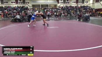 190 lbs Round 3 - Karissa Oldenburger, Waverly-Shell Rock vs Jordan Hunt, Clear Creek-Amana