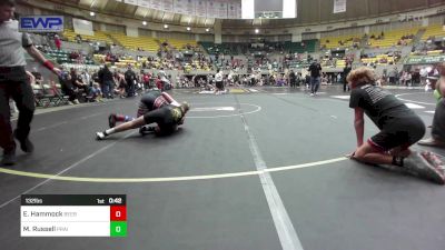 132 lbs Round Of 16 - Eli Hammock, Beebe Badgers Wrestling Club vs Maddox Russell, Prairie Grove Youth Wrestling