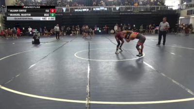 125 lbs Quarterfinal - Manuel Martir, Mt. San Antonio College vs Alijah Ortiz, Fresno City College