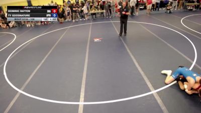 106 lbs Cons. Round 2 - Dominic Batton, Summit Wrestling Academy vs Ty Goodnature, Apple Valley