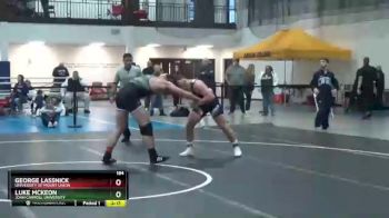 184 lbs Cons. Round 2 - Luke McKeon, John Carroll University vs George Lassnick, University Of Mount Union