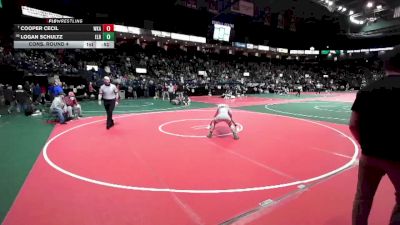 120 lbs Cons. Round 4 - Logan Schultz, ELR1 vs Cooper Cecil, WKA2