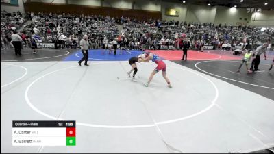 101 lbs Quarterfinal - Adella Carter, Willits Grappling Pack vs Avah Garrett, Panhandle Wr Ac