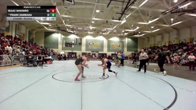 128 lbs Champ. Round 2 - Frank Zambada, San Ysidro vs Isaac Navarro, Vista