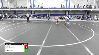 184 lbs Consi Of 16 #1 - Mike Molina, Sacred Heart University vs Caleb Roe, Presbyterian College