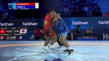 63 kg 1/8 Final - Kaly Sulaimanov, Kyrgyzstan vs Kensuke Shimizu, Japan