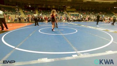 80 lbs Consolation - Mia Brigge, Mojo Grappling Academy vs Bristol White, Spartan Wrestling Fort Smith