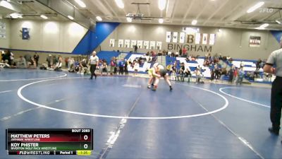 285 lbs 1st Place Match - Matthew Peters, Jayhawk Wrestling vs Koy Phister, Riverton Wolf Pack Wrestling