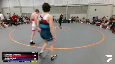 152 lbs Round 1 (8 Team) - Charles Spinning, Oregon vs Jimmy Benne, Texas Red