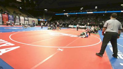 106 Class 1 lbs Champ. Round 1 - Bryson Twillman, North Callaway vs James Lybarger, West Platte