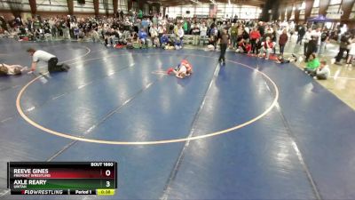 74 lbs Cons. Round 3 - Reeve Gines, Fremont Wrestling vs Axle Reary, Uintah