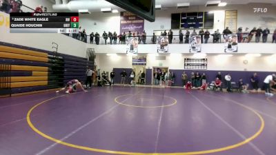 126 lbs Quarterfinal - Quaide Houchin, Greybull MS vs Zade White Eagle, Riverton Middle School