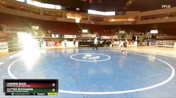 93 lbs Cons. Semi - Jasmine Buck, Dominate Club Wrestling vs Cutter Buchanan, Heritage Middle School