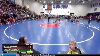95-103 lbs Semifinal - Daisy Butterfield, Clear Creek Middle School vs Alyssa Bigelow, Dean Morgan